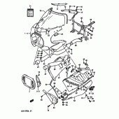 Схема узла: Облицовочные элементы (Model j 7jj, 9hd) для Suzuki GSX-R750