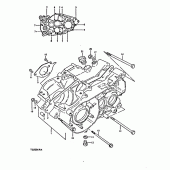 Схема узла: Картер двигателя для Suzuki TS250