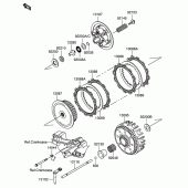 Схема вузла: Зчеплення для Suzuki RM-Z250
