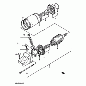Схема вузла: Електричний стартер для Suzuki GSX-R1100