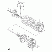 Схема вузла: Зчеплення для Suzuki DF200