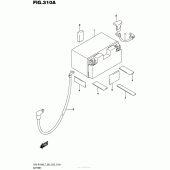 Схема вузла: Акумулятори (Gsx-R1000L7 E03) для Suzuki GSX-R1000