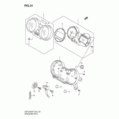 Схема вузла: Спідометр (Gsf1250sak7/sak8/sak9/sazk9/sal0) для Suzuki GSF1250 Bandit
