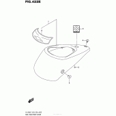 Схема узла: Накладка топливного бака (Vl1500Tl7 E03) для Suzuki VL1500 Boulevard C90T B.O.S.S