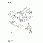 Схема узла: Рама (Dr200sel1 e6) для Suzuki DR200 DR200SE