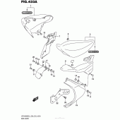 Схема вузла: Side Cover (Vzr1800Bzl5 E28) для Suzuki VZR1800 Boulevard M109R BOSS