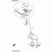Схема узла: Передний тормозной цилиндр для Suzuki VL1500 Boulevard C90T