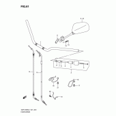 Схема вузла: Кермо & Тросики для Suzuki GSF1250 Bandit S