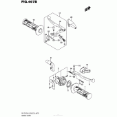 Схема вузла: Ручки керма (Dr-Z125Ll6 E28) для Suzuki DR-Z125 DR-Z125L