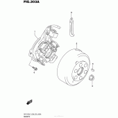 Схема узла: Статор & Ротор для Suzuki DR-Z125 DR-Z125