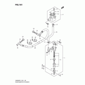 Схема вузла: Задній гальмівний циліндр (Gsx650ful1 e24) для Suzuki GSX650