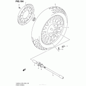 Схема узла: Переднее колесо (Vl800Cl3 E03) для Suzuki VL800 Boulevard C50T