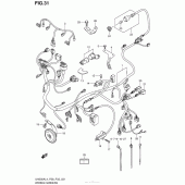 Схема вузла: Wiring Harness (Uh200Al4 P28) для Suzuki UH200 Burgman