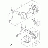 Схема вузла: Поворотники (P9) для Suzuki TS185