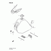 Схема узла: Топливный бак для Suzuki DR200 DR200SE