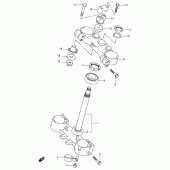Схема вузла: Рульова траверса (Model k2) для Suzuki RM250