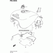 Схема вузла: Паливний бак (Vz800L6 E03) для Suzuki VZ800 Boulevard M50