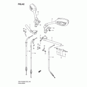 Схема узла: Руль & Тросики для Suzuki GSX-R1000