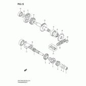 Схема вузла: Трансмісія для Suzuki DR-Z70