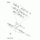 Схема вузла: Важіль прогресії для Suzuki RM-Z450