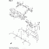 Схема вузла: Throttle Body Hose/Joint (Gsx-R1000L4 E33) для Suzuki GSX-R1000