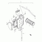 Схема узла: Воздушный фильтр для Suzuki LS650 Savage
