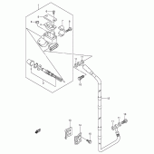 Схема вузла: Передній гальмівний циліндр (Model k4) для Suzuki RM125