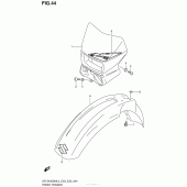 Схема узла: Переднее крыло для Suzuki DR-Z400 DR-Z400SM
