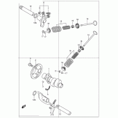 Схема вузла: Розподільний вал & Клапан для Suzuki UC150 Epicuro