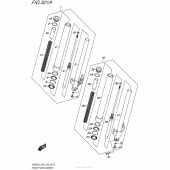 Схема вузла: Вилка передньої осі для Suzuki VZ800 Boulevard M50