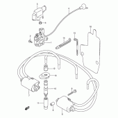 Схема узла: Электрооборудование для Suzuki GSX750 Katana