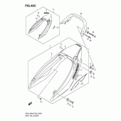 Схема узла: Задний подседельный обтекатель (Model k5) для Suzuki GSX1400