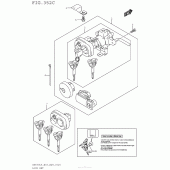 Схема вузла: Lock Set (An650Zl5 E28) для Suzuki AN650 Burgman (EU analogue of SkyWave)