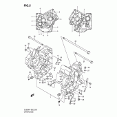 Схема вузла: Картер двигуна для Suzuki DL650 V-Strom