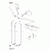 Схема вузла: Кермо & Тросики (Vz800l1 e19) ​​для Suzuki VZ800 Intruder M800/ Boulevard M50