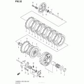 Схема вузла: Зчеплення для Suzuki VL800 Boulevard C50 BOSS