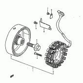 Схема вузла: Генератор для Suzuki GS1000