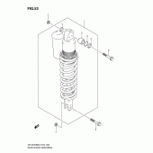 Схема вузла: Задній амортизатор для Suzuki DR-Z400 DR-Z400SM