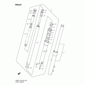 Схема вузла: Передня вилка для Suzuki LS650 Boulevard S40