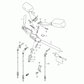 Схема вузла: Кермо & Тросики для Suzuki GSX1300 Hayabusa