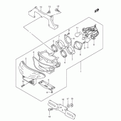 Схема узла: Задний фонарь (Стоп-сигнал) (Model k3) для Suzuki GSX750 Katana
