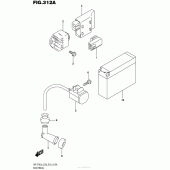 Схема вузла: Електроустаткування для Suzuki DR-Z70