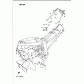 Схема узла: Рама для Suzuki GSX-R1100