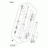 Схема вузла: Передня вилка для Suzuki GSX-R600
