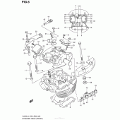 Схема узла: Головка цилиндра (Передняя) (Vl800Cl4 E28) для Suzuki VL800 Boulevard C50T