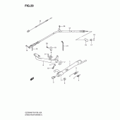Схема узла: Подножка & Задний тормоз для Suzuki GZ250 Marauder