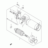 Схема вузла: Електричний стартер для Suzuki TL1000