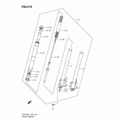Схема вузла: Передня вилка для Suzuki VZR1800 Intruder M1800R/ Boulevard M109R