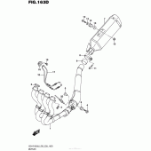 Схема вузла: Вихлопна система (Gsx-R1000Al6 E28) для Suzuki GSX-R1000