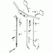 Схема вузла: Кермо & Тросики для Suzuki DR350